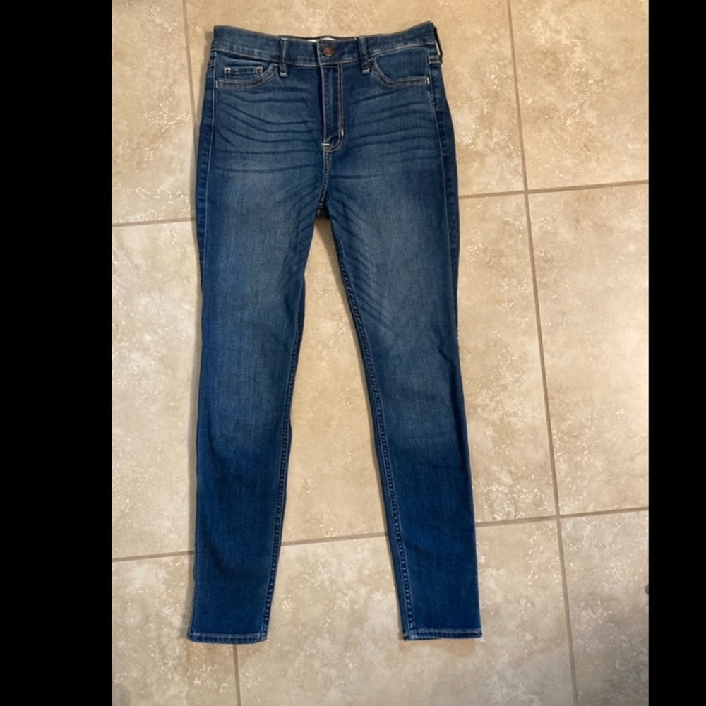 High rise skinny jeans